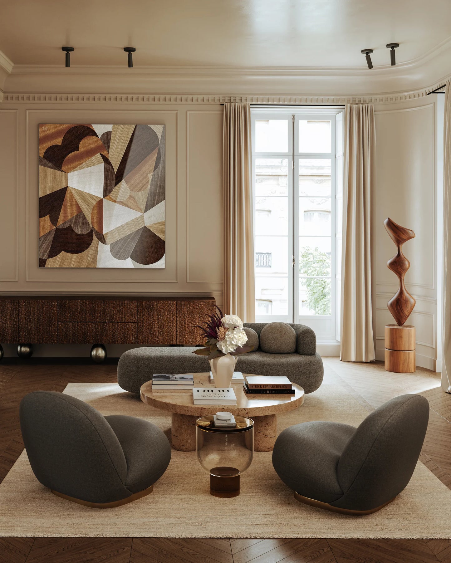 HUDSON VALLEY LIGHTING | LUXE PIVOT FLUSHMOUNT | $400.00