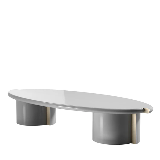 SECOLO | TAYMA LACQUERED GLOSSY GREY COFFEE TABLE | $ 9,495