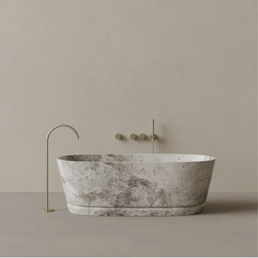 ELEMENTO BATH | 67" x 30" OVAL STONE BATHTUB | $10,326.00 - $37,764.00