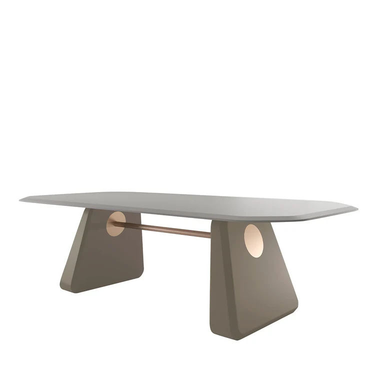 SECOLO | INGE GLOSSY MOOR OAK DINING TABLE | $18,115