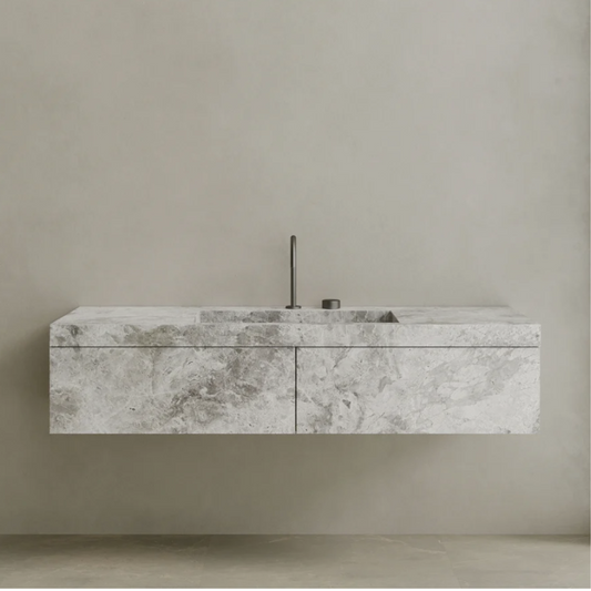 ELEMENTO BATH | FLOATING MARBLE VANITY | $5,000.00 - $9,600.00