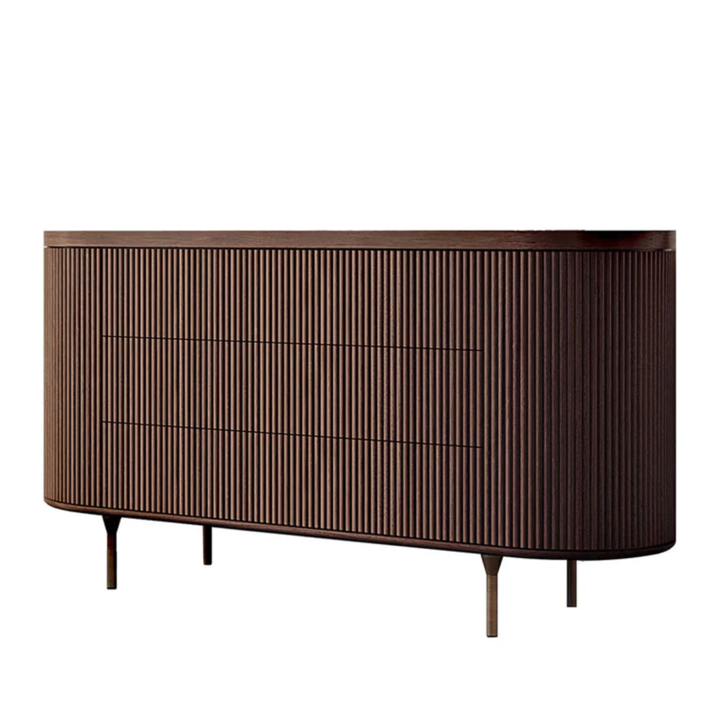 BAMAX | 3-DRAWER CHANNELED WALNUT DRESSER | $12,555.00