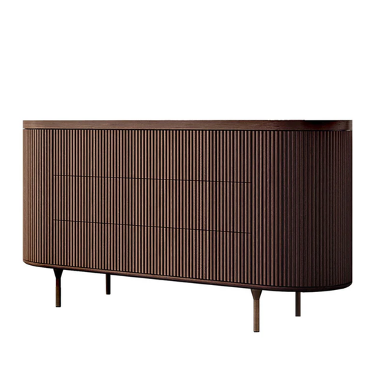 BAMAX | 3-DRAWER CHANNELED WALNUT DRESSER | $12,555.00