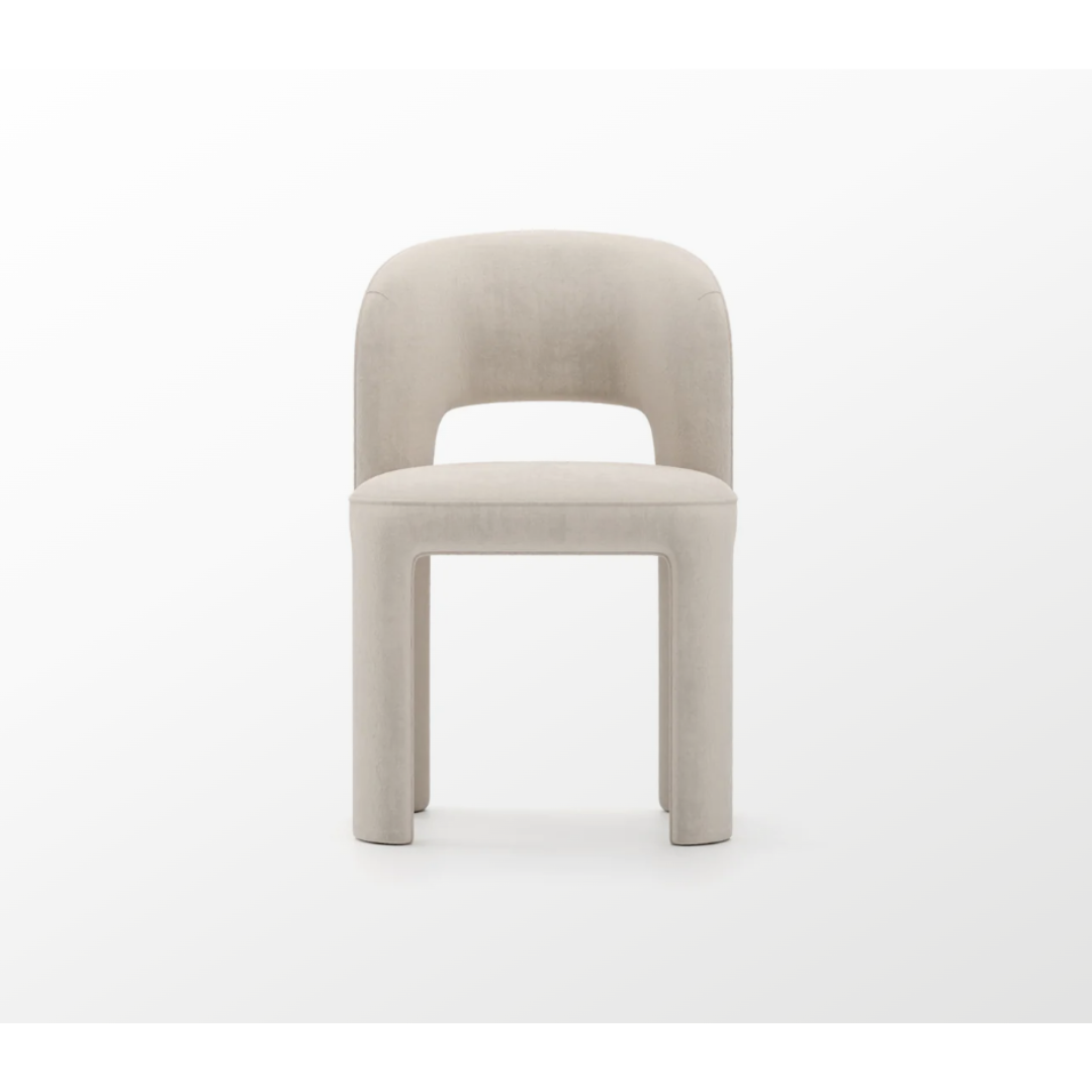 CARACOLE | OVERLAP SIDE CHAIR IVORY | $1,410.00
