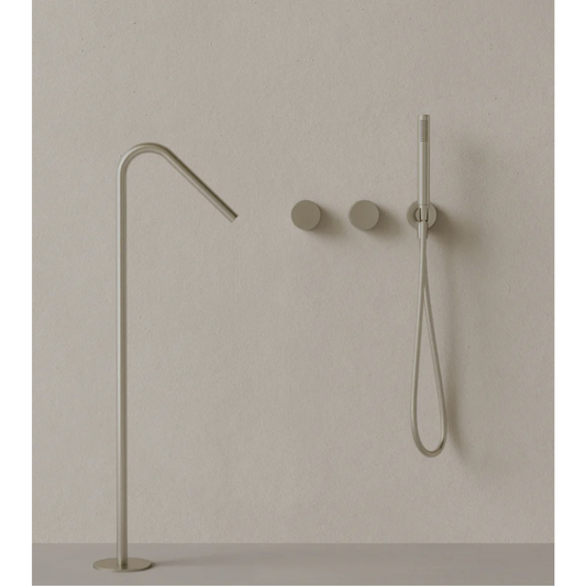 ELEMENTO BATH | ANGLED FLOOR MOUNTED BATHTUB FILLER | $2,270.55