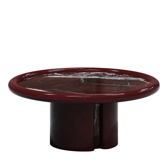 SECOLO | MOONRISE LOW ROSSO LEVANTO MARBLE COFFEE TABLE | $8,240