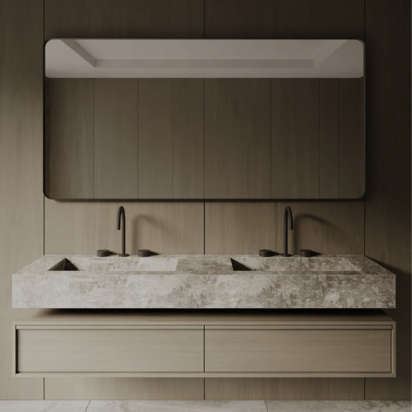 ELEMENTO BATH | 72" x 36" OVERSIZED METAL FRAME MIRROR | $485.00