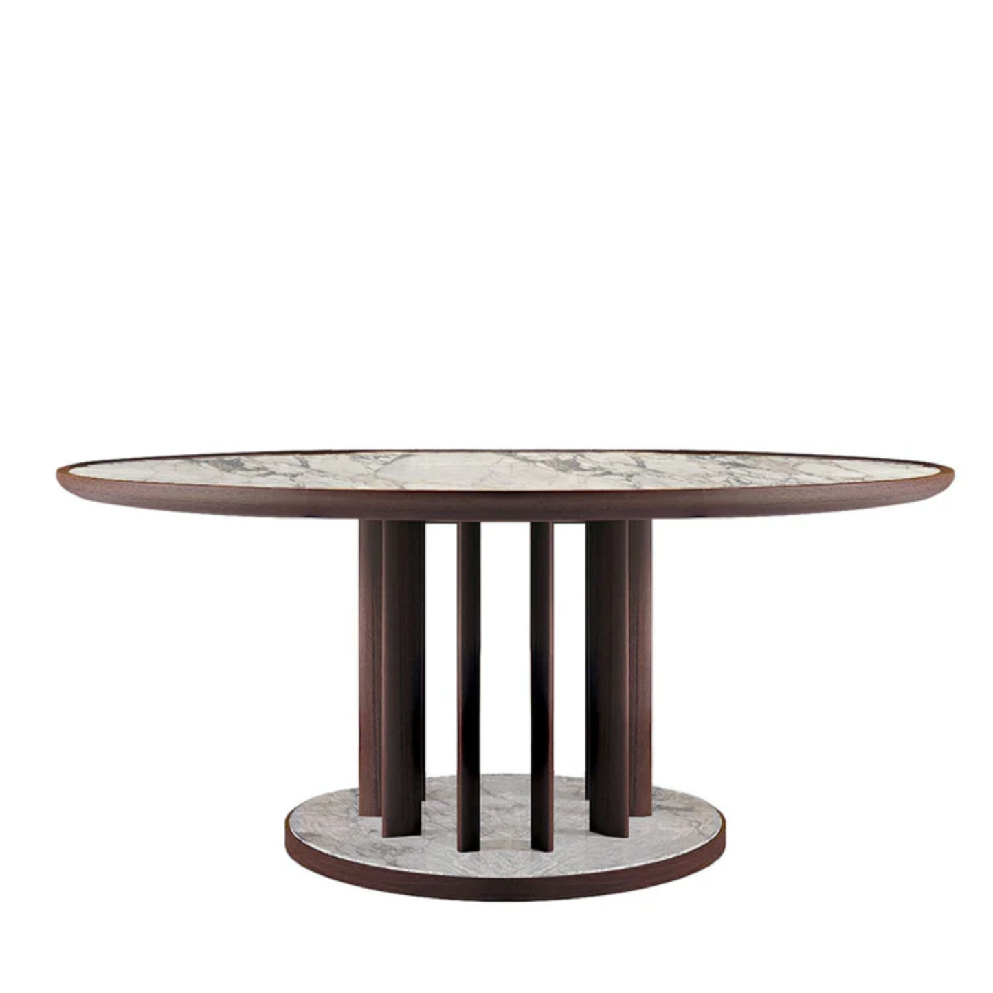 BAMAX | ROUND EARTHENWARE AND CANALETTO TABLE | $21,240.00
