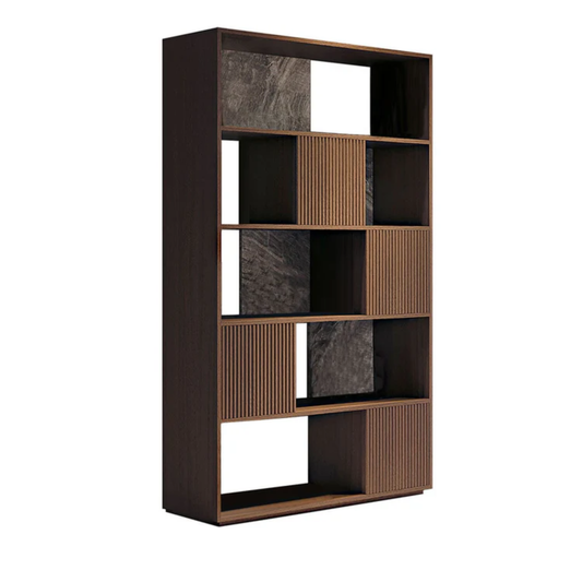 BAMAX | CHANNELED WALNUT BOOKCASE | $8,424.00