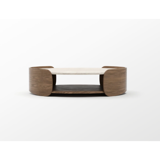 CARACOLE | Coffee & Cocktail Table Fleur Open Cocktail Table W/Wood Shelf | $5,920.00