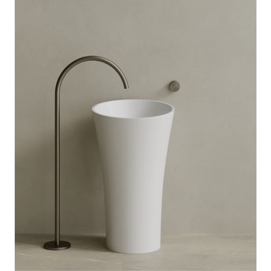 ELEMENTO BATH | 20" x 36" SOLID SURFACE PEDESTAL SINK | $1,435.90 - $1,508.20