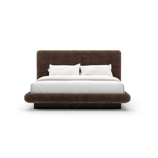 CARACOLE | OVERLAP UPH QUEEN BED - DARK TAUPE | $6,360.00