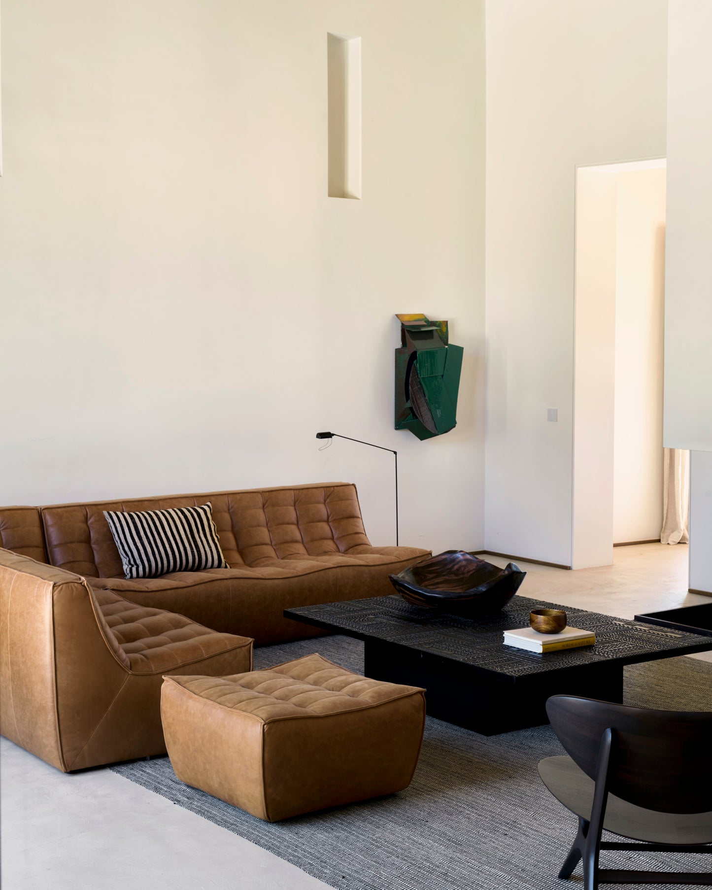 ETHNICRAFT N701 MODULAR SOFA - 5 - 90° ROUND CORNER | $12,807.00