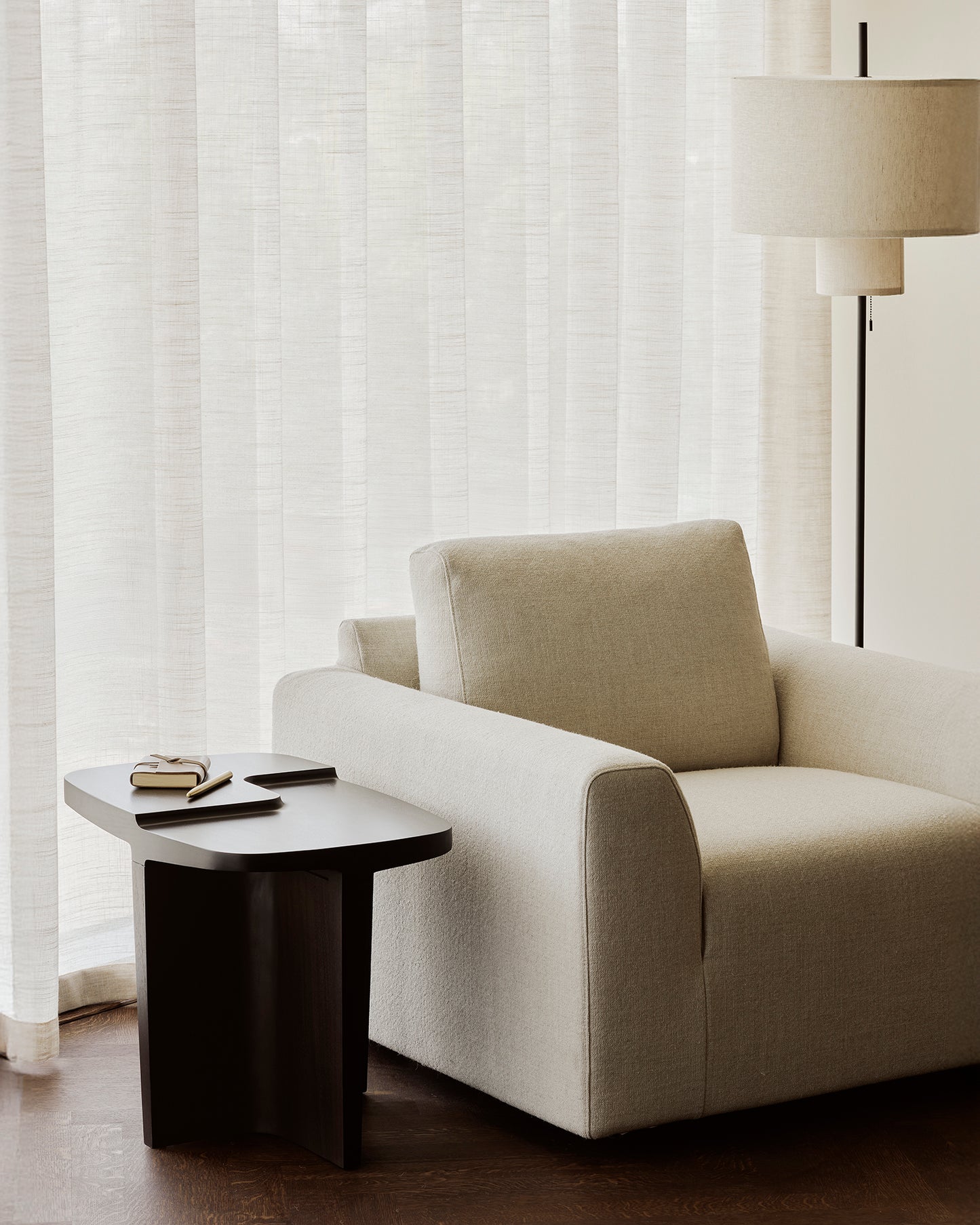 ETHNICRAFT BRUTALIST SIDE TABLE - MAHOGANY ROSE BROWN | $789.00