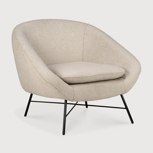 ETHNICRAFT BARROW LOUNGE CHAIR - OFF WHITE | $1,649.00