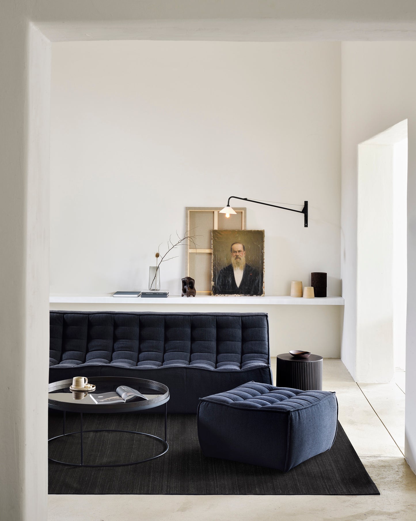 ETHNICRAFT N701 MODULAR SOFA - 4 - 90° ROUND CORNER | $7,317.00