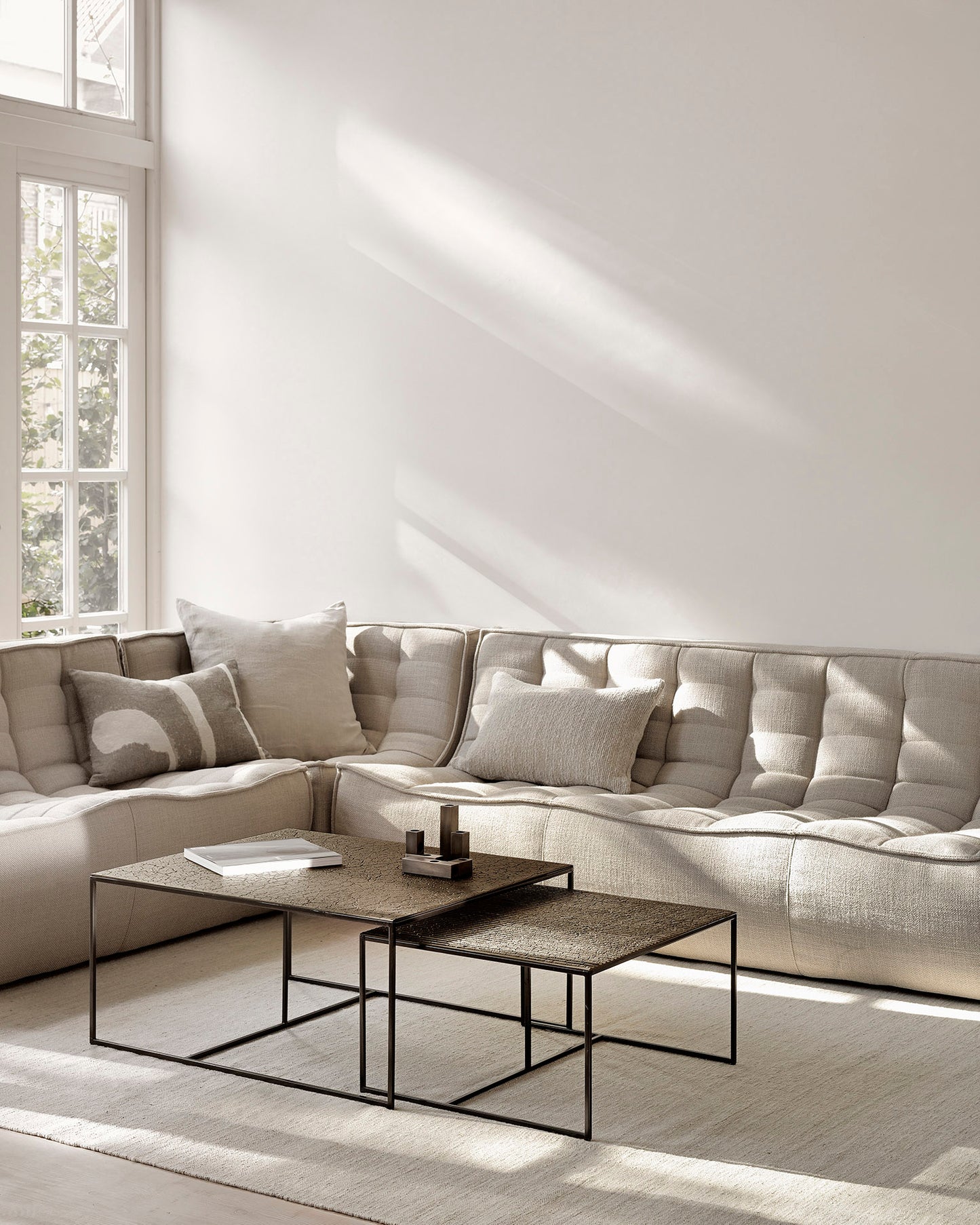 ETHNICRAFT N701 MODULAR SOFA - 5 - 90° ROUND CORNER | $7,697.00