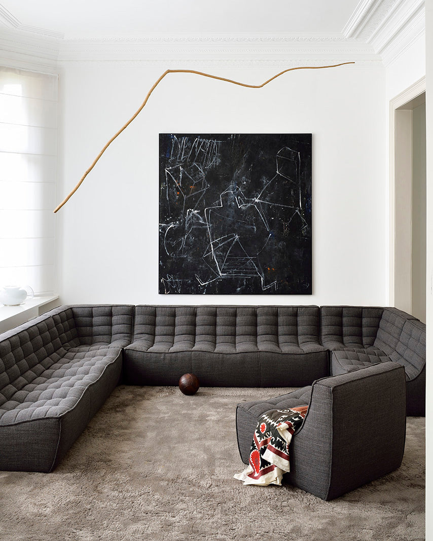 ETHNICRAFT N701 MODULAR SOFA - 4 - 90° SQUARE CORNER | $6,167.00