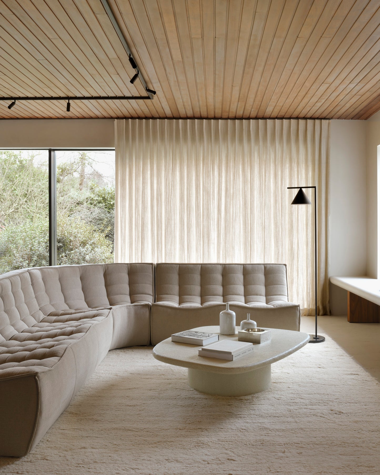 ETHNICRAFT N701 MODULAR SOFA - 6 - 90° SQUARE CORNER | $9,337.00