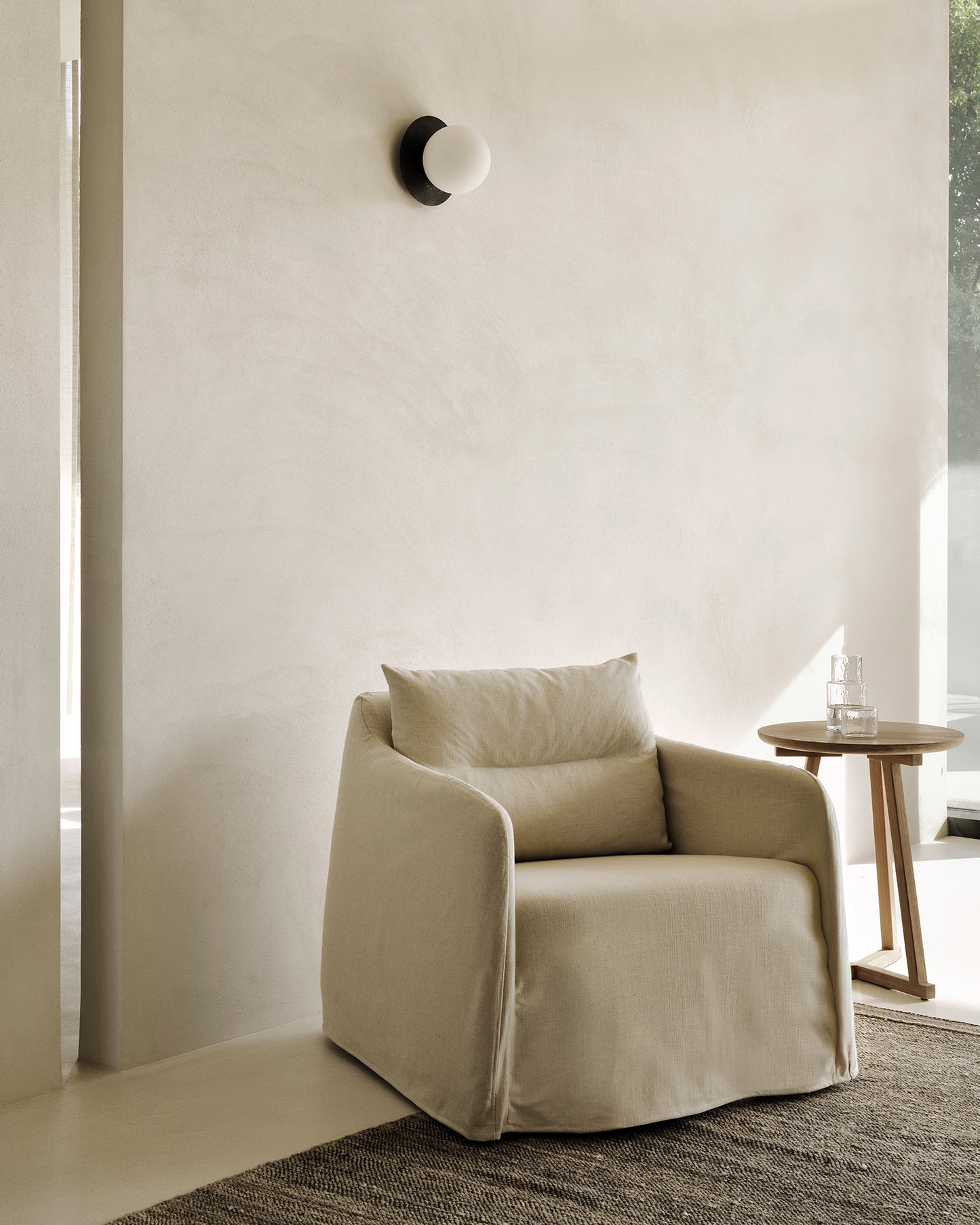 ETHNICRAFT WEAVE LOUNGE CHAIR - BONE | $2,209.00