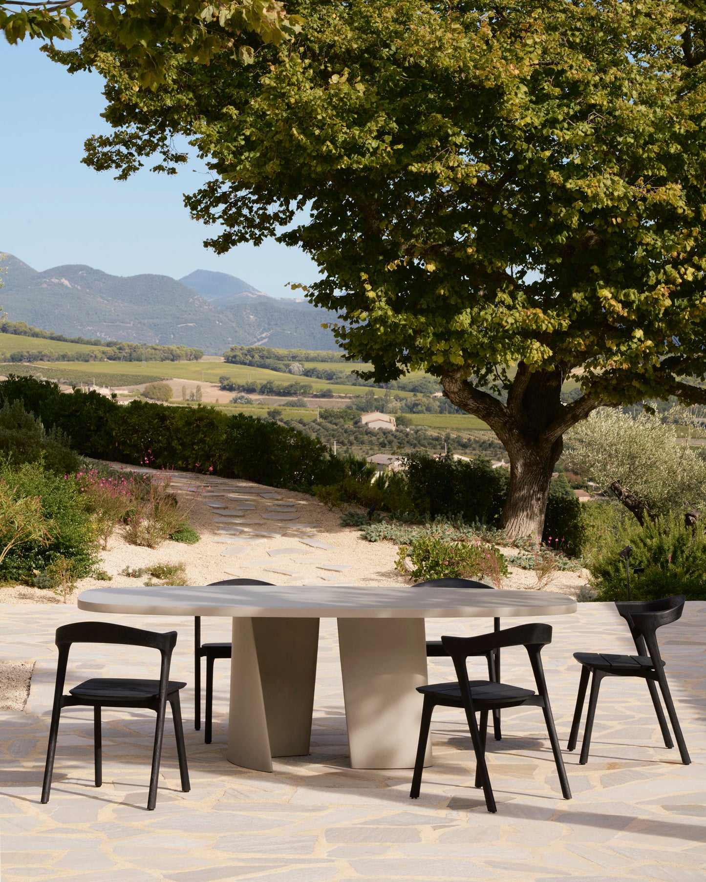 ETHNICRAFT CANYON OUTDOOR DINING TABLE - CONCRETE LIGHT GREY | $4,259.00