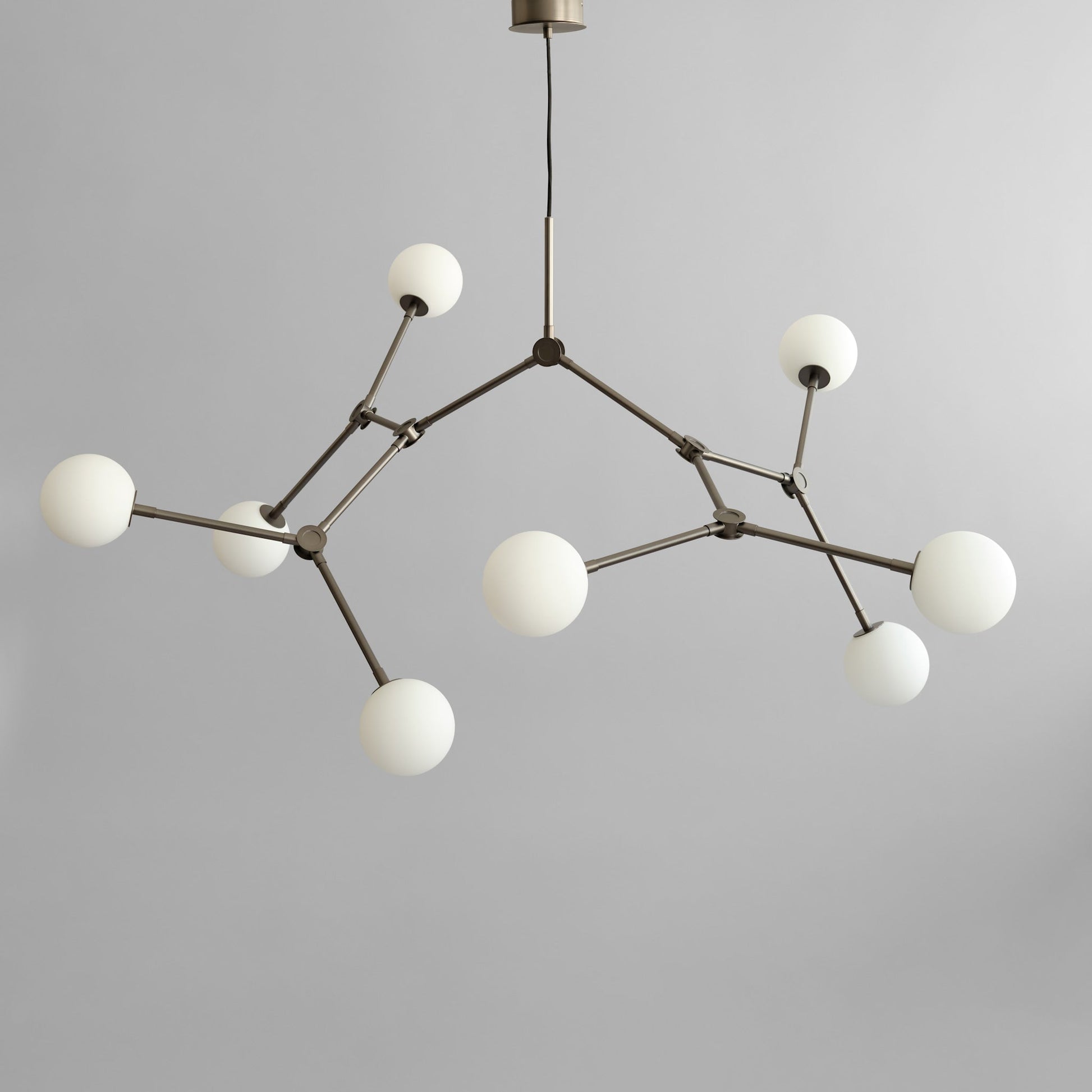 Drop Chandelier Bulp, Grande - Grey