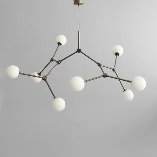Drop Chandelier Bulp, Grande - Grey