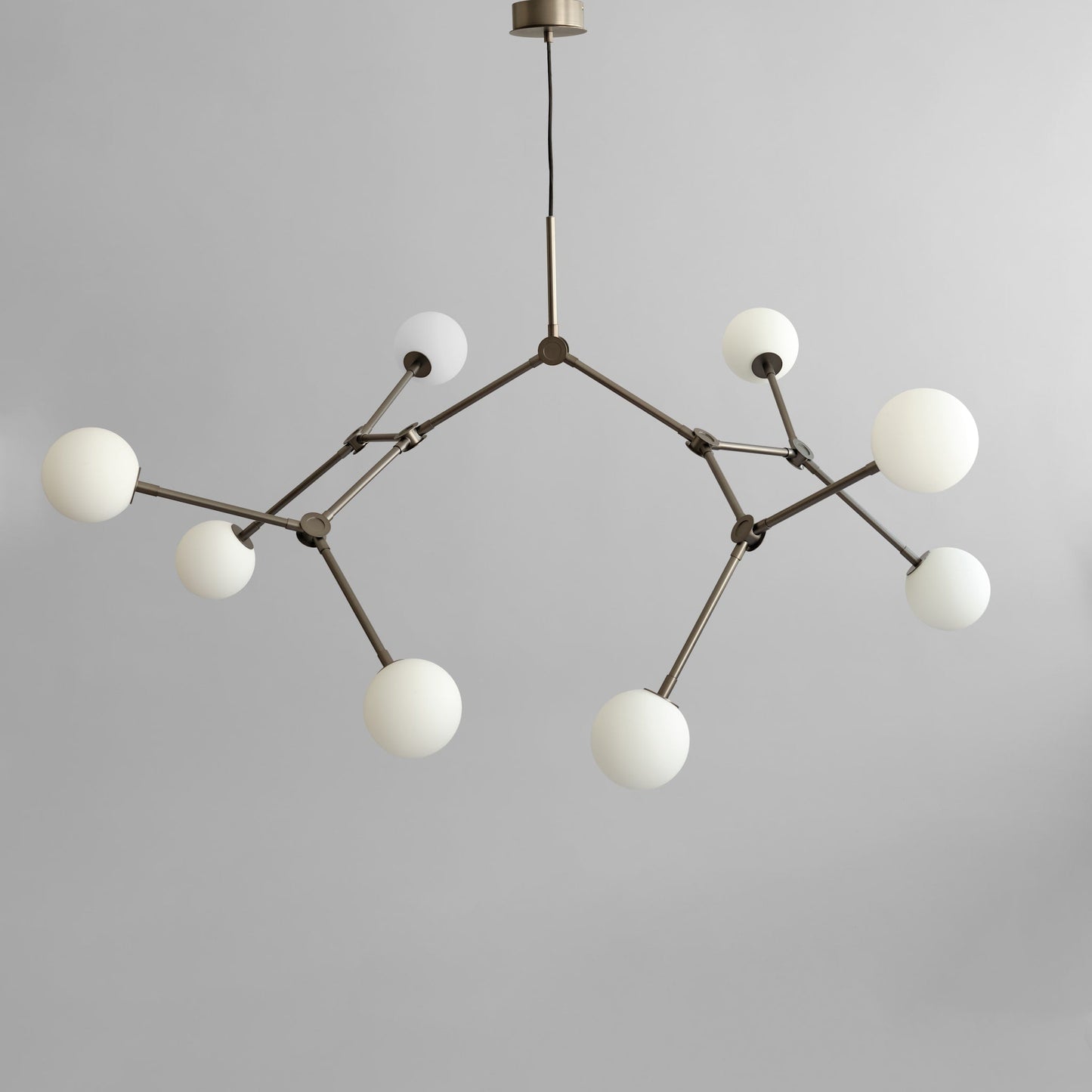 Drop Chandelier Bulp, Grande - Grey