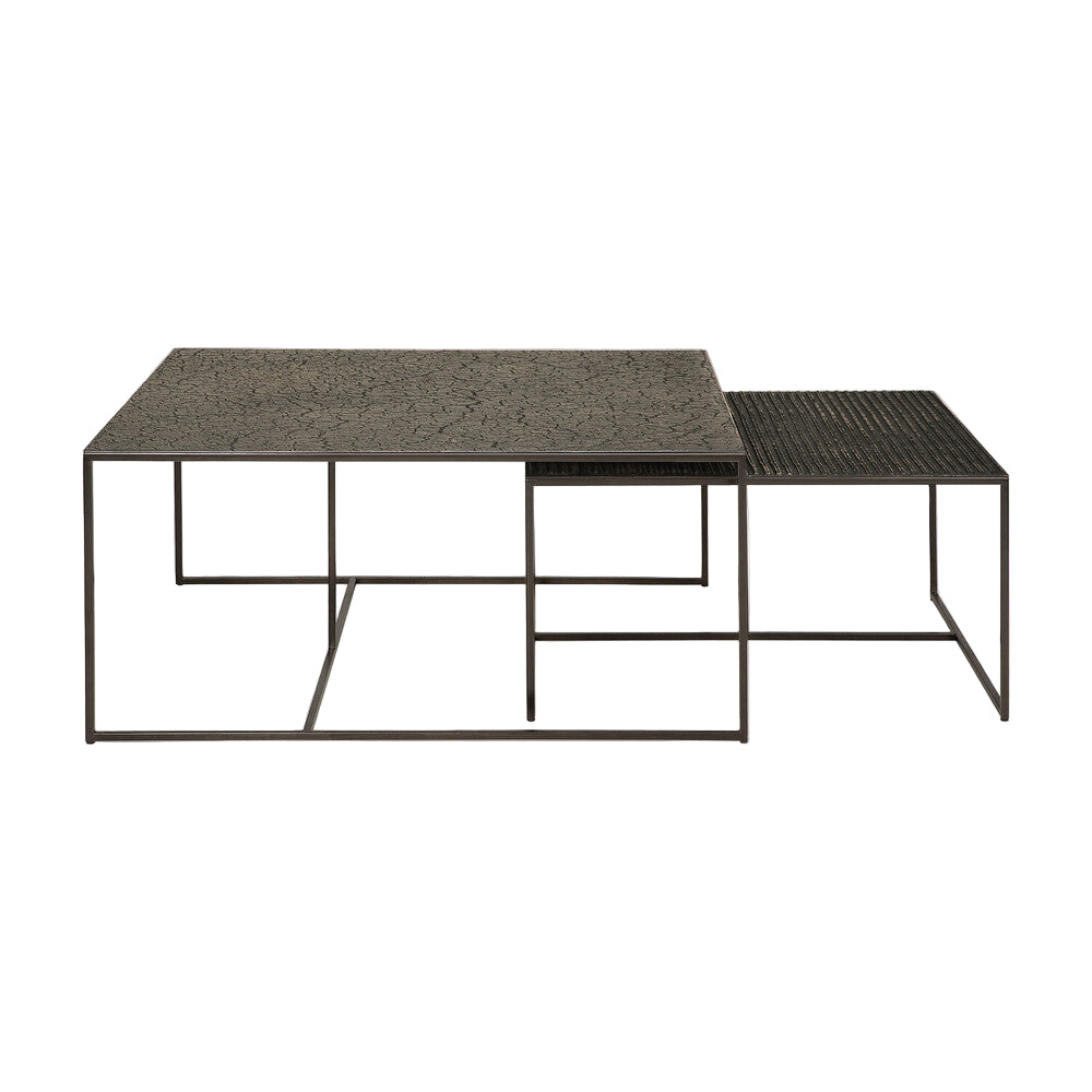 ETHNICRAFT PENTAGON NESTING COFFEE TABLE SET - WHISKY | $1,679.00