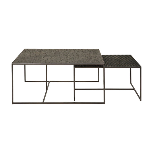 ETHNICRAFT PENTAGON NESTING COFFEE TABLE SET - WHISKY | $1,679.00