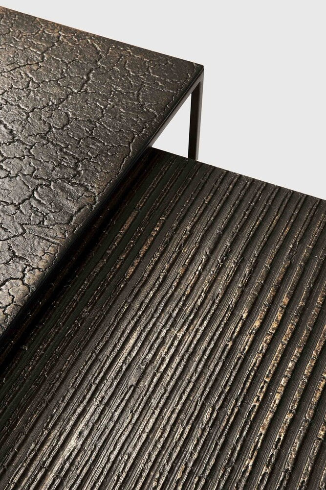 ETHNICRAFT PENTAGON NESTING COFFEE TABLE SET - WHISKY | $1,679.00