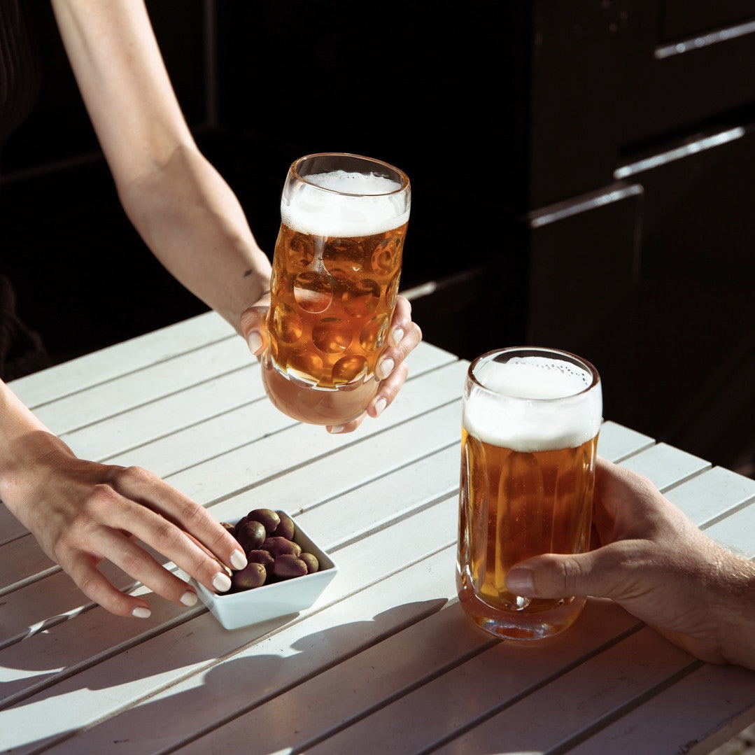 Storytellers Beer Glass Stripes Small detail