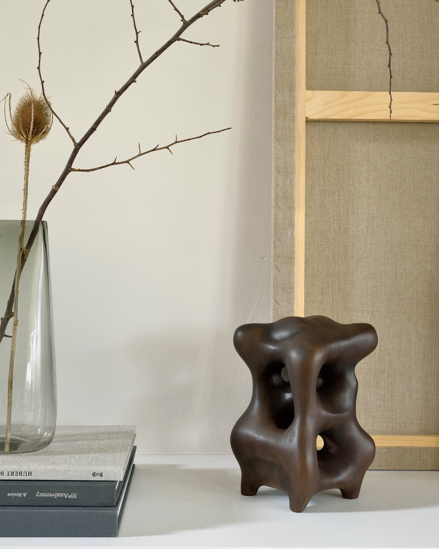 ETHNICRAFT ORGANIC SCULPTURE - MAHOGANY DARK BROWN | $219.00