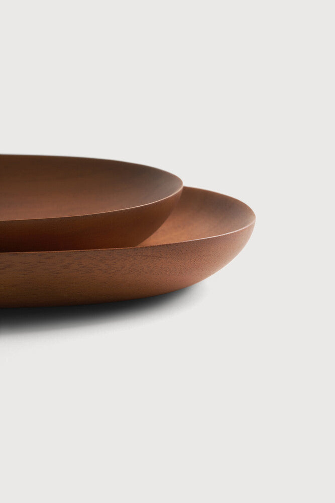 ETHNICRAFT THIN OVAL BOARDS SET - MAHOGANY | $129.00