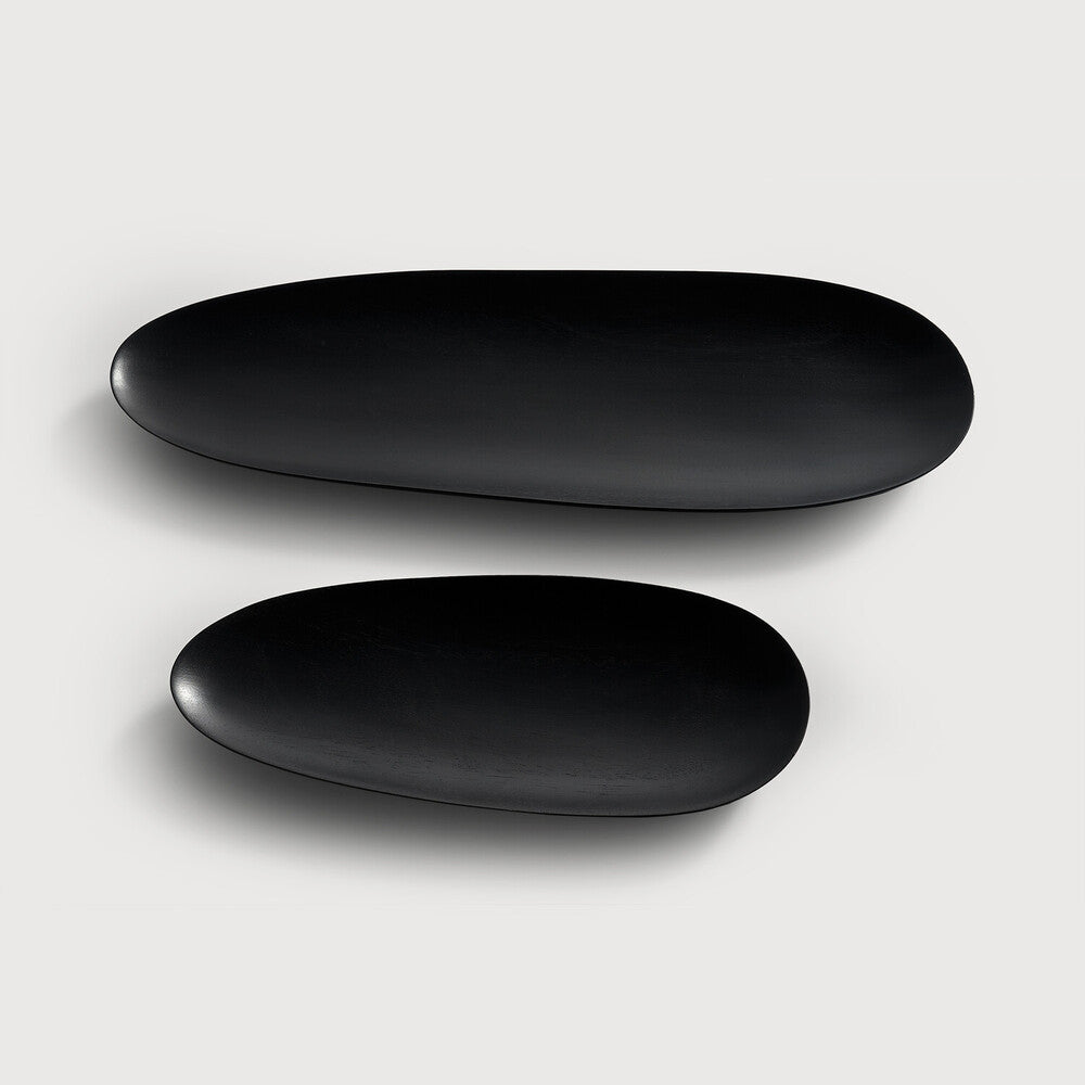 ETHNICRAFT THIN OVAL BOARDS SET - MAHOGANY BLACK | $129.00