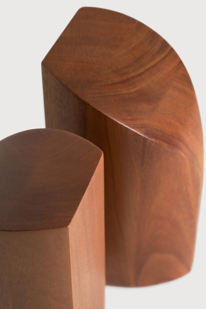 ETHNICRAFT PI BOOK ENDS - MAHOGANY | $199.00