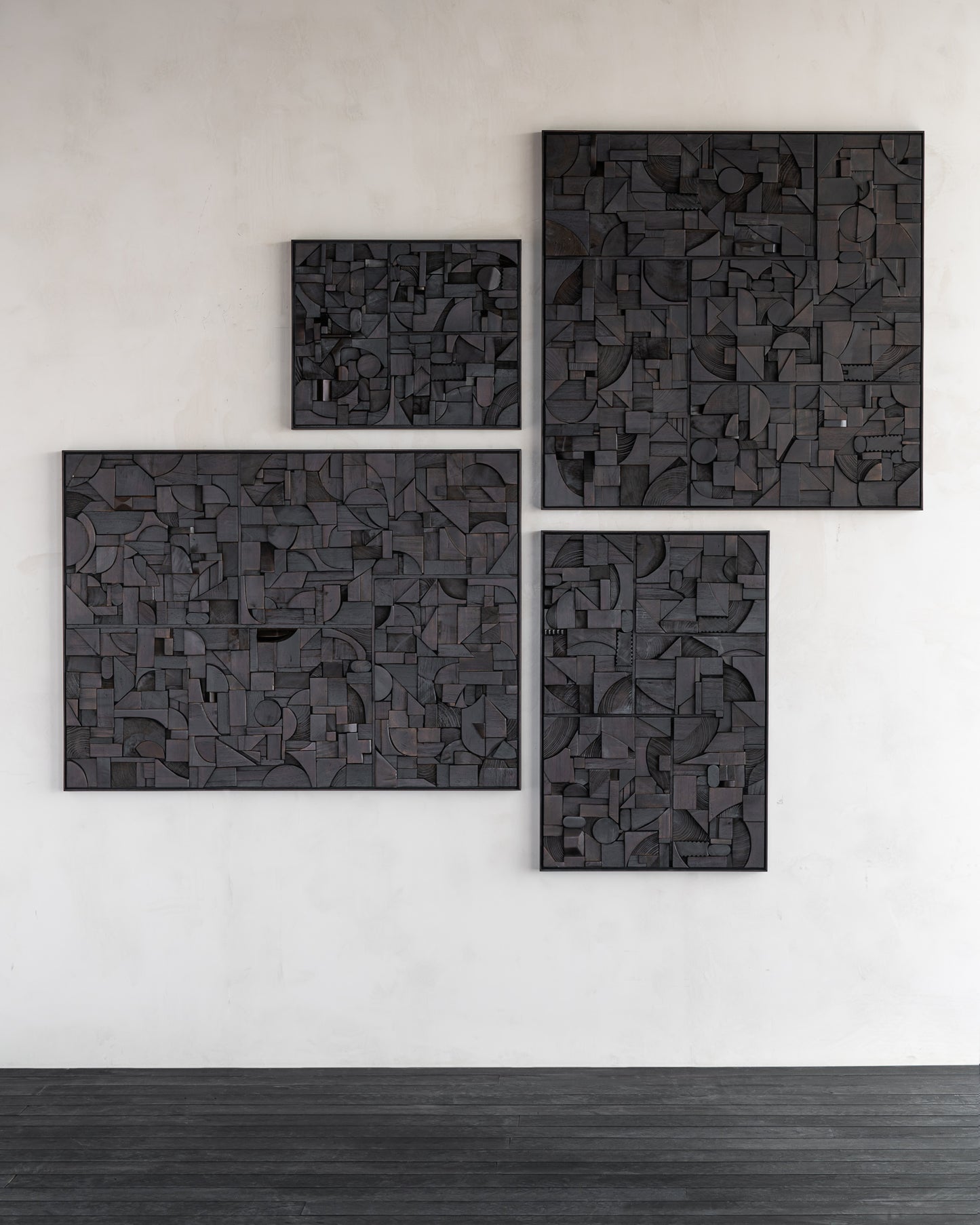 ETHNICRAFT BRICKS SQUARE WALL ART - DARK BROWN | $939.00