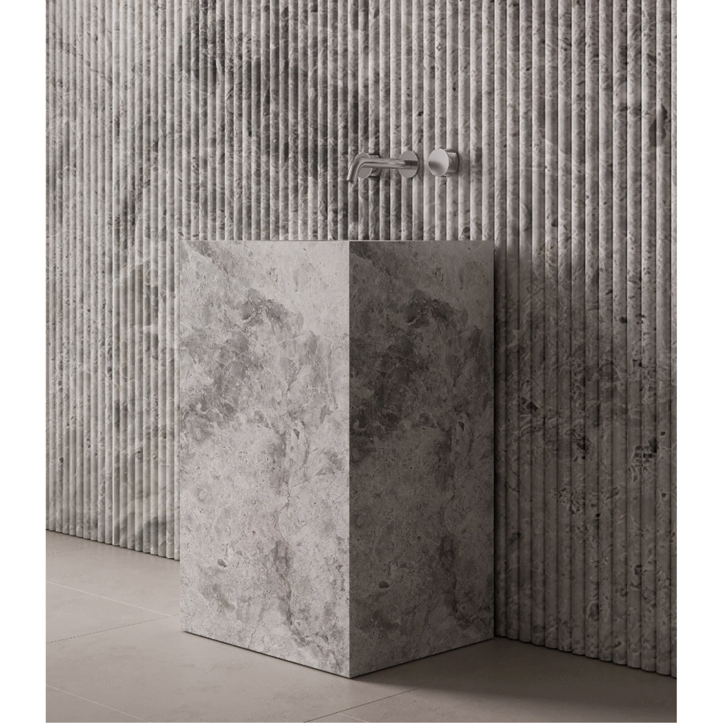ELEMENTO BATH | QUATTRO STONE PEDESTAL SINK | $3,423.20 - $7,004.80