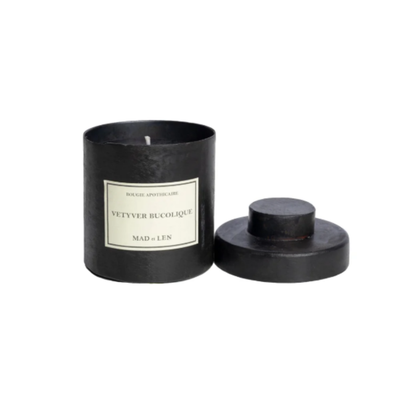 MAD ET LEN I SCENTED CANDLES VETYVER BICOLIQUE, BLACK WAX I $145.00