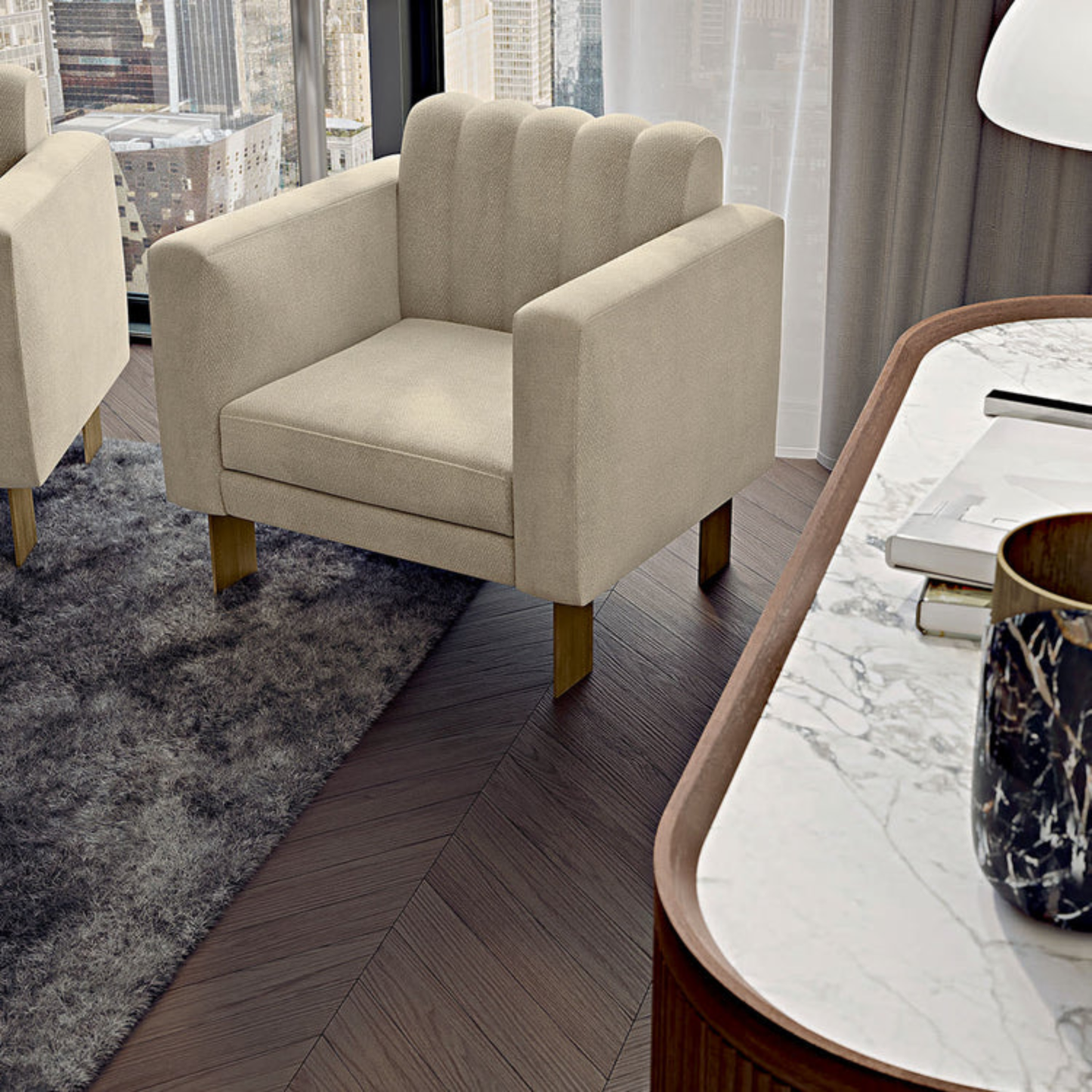 BAMAX | BEIGE ARMCHAIR | $7,560.00