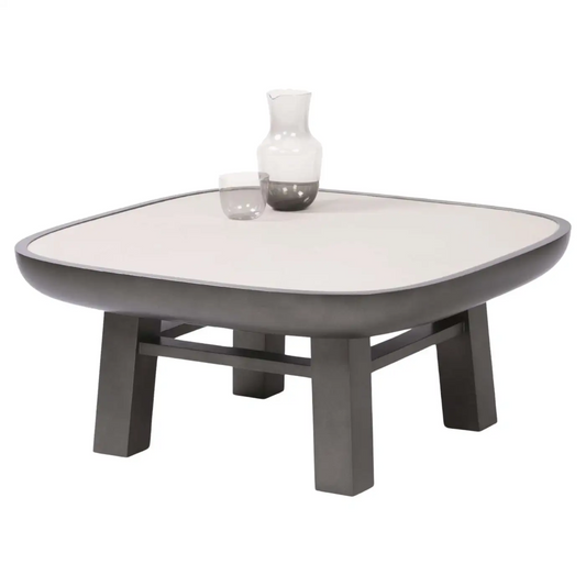 GIOBAGNARA | CONTEMPORARY LEATHER COFFEE TABLE, OLYMPIA | $4,927.00