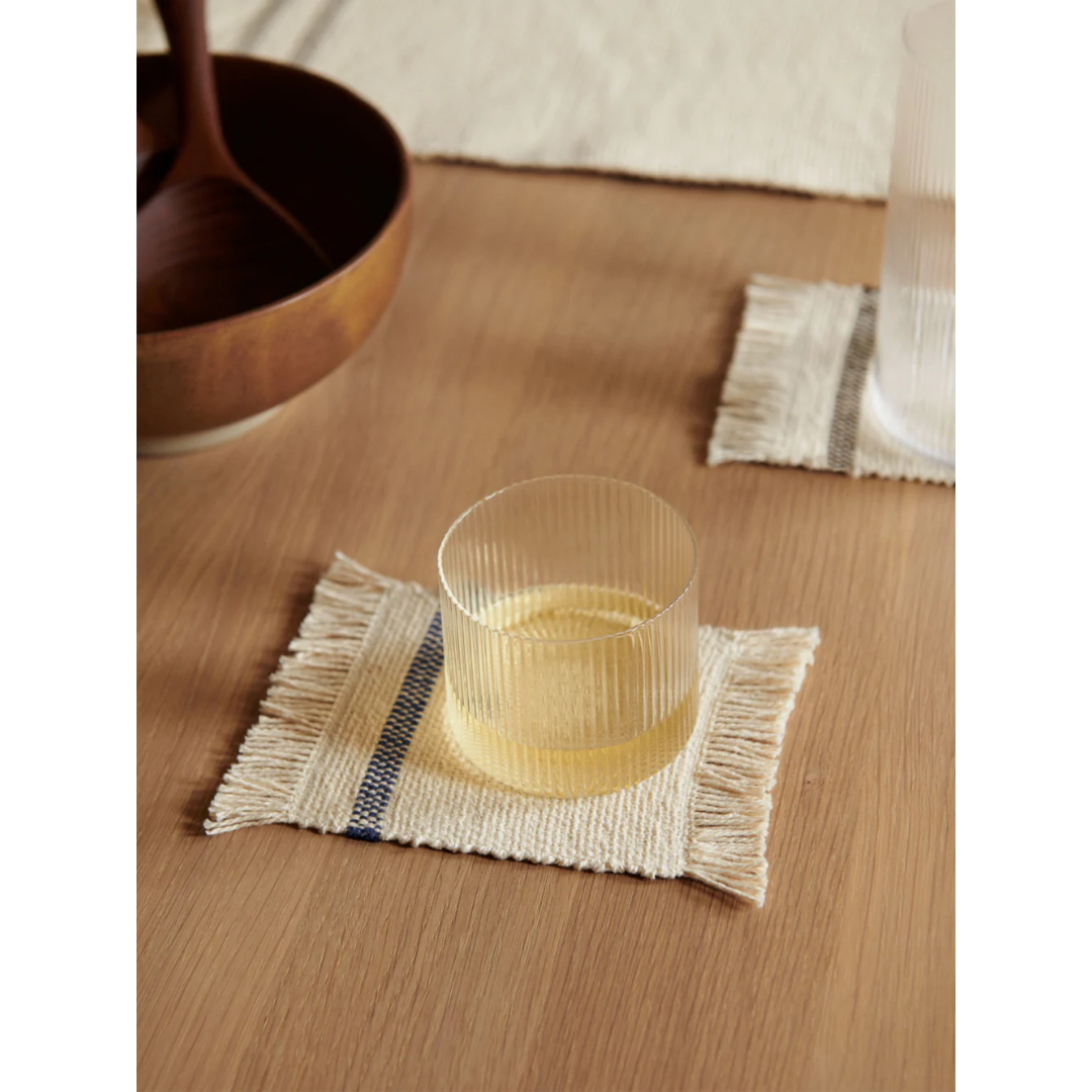 FERM LIVING | RIPPLE LOW GLASSES SET OF 4 | $55.00