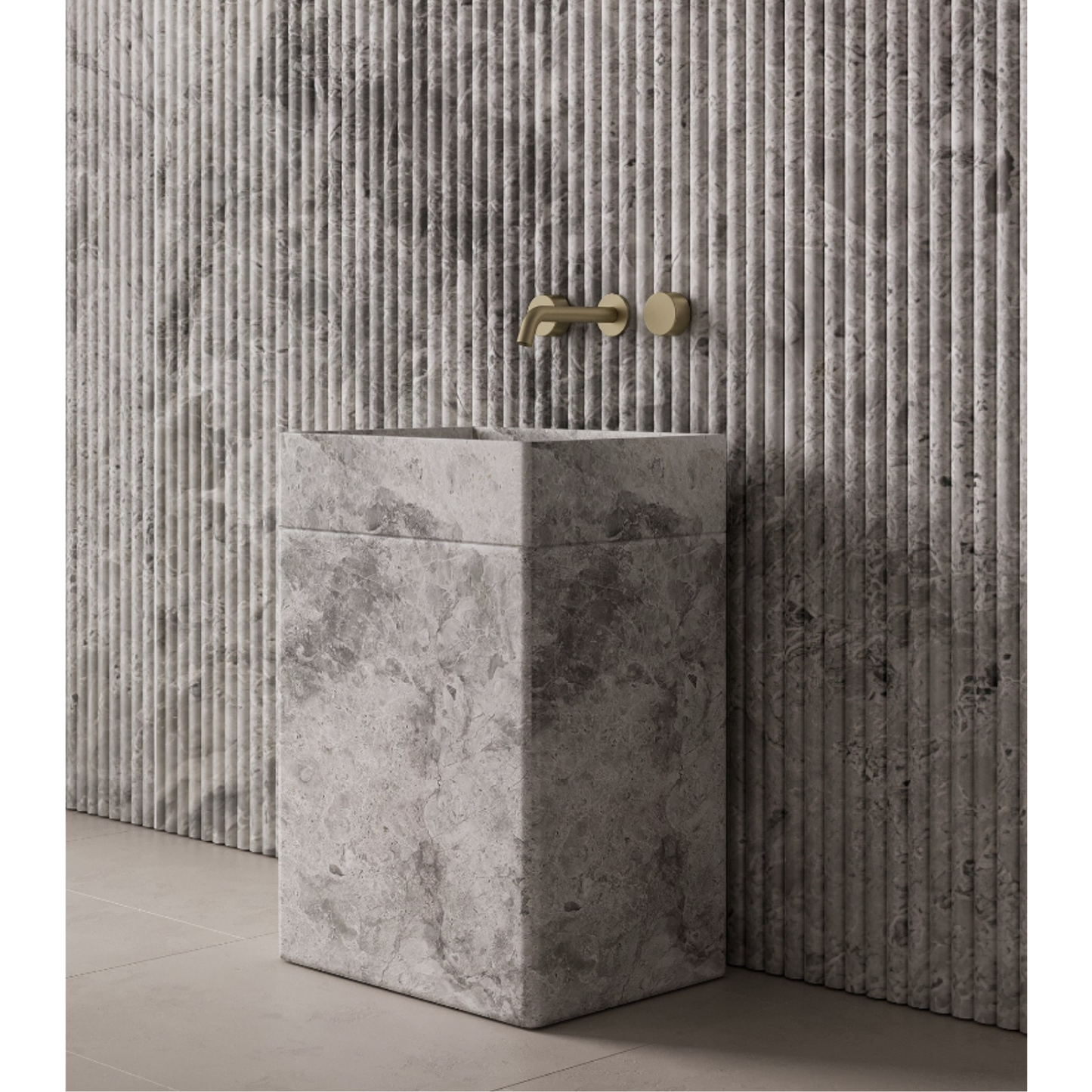 ELEMENTO BATH | ROVELLA STONE PEDESTAL SINK | $3,423.20 - $7,004.80