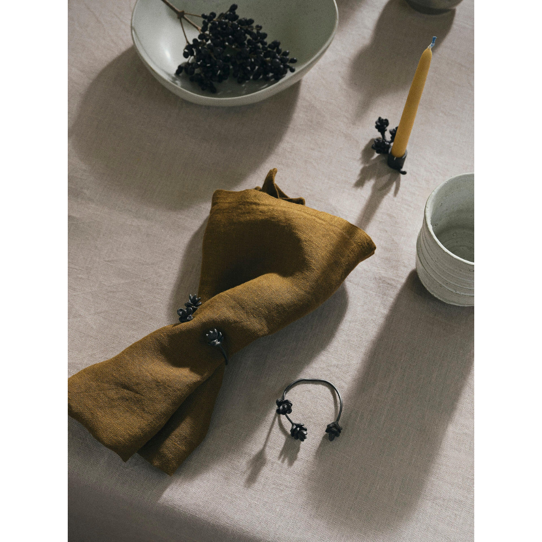FERM LIVING | FOREST NAPKIN RINGS SET OF 4 | $65.00