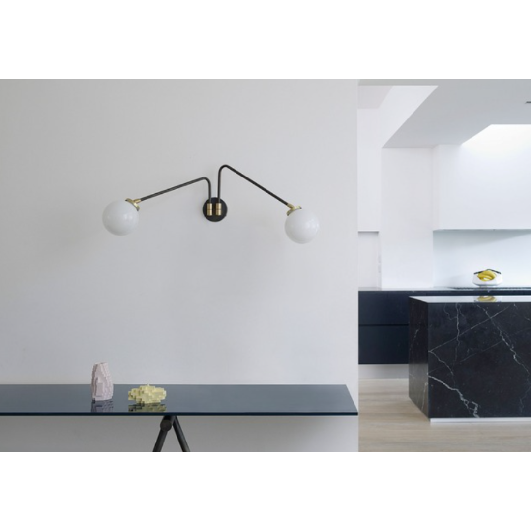 CTO LIGHTING | Array Twin Opal Wall Light | $2,875.00