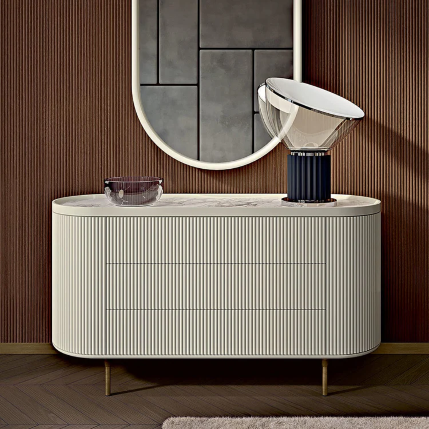 BAMAX | 3-DRAWER WHITE DRESSER | $12,960.00