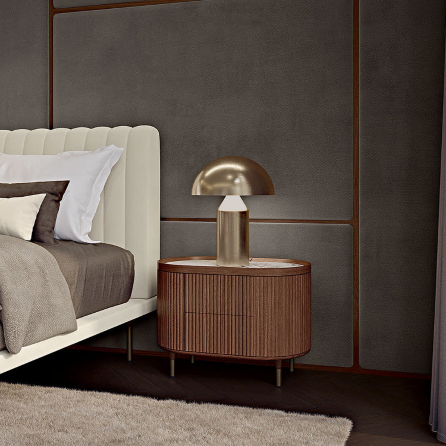 BAMAX | WALNUT NIGHTSTAND | $4,500.00