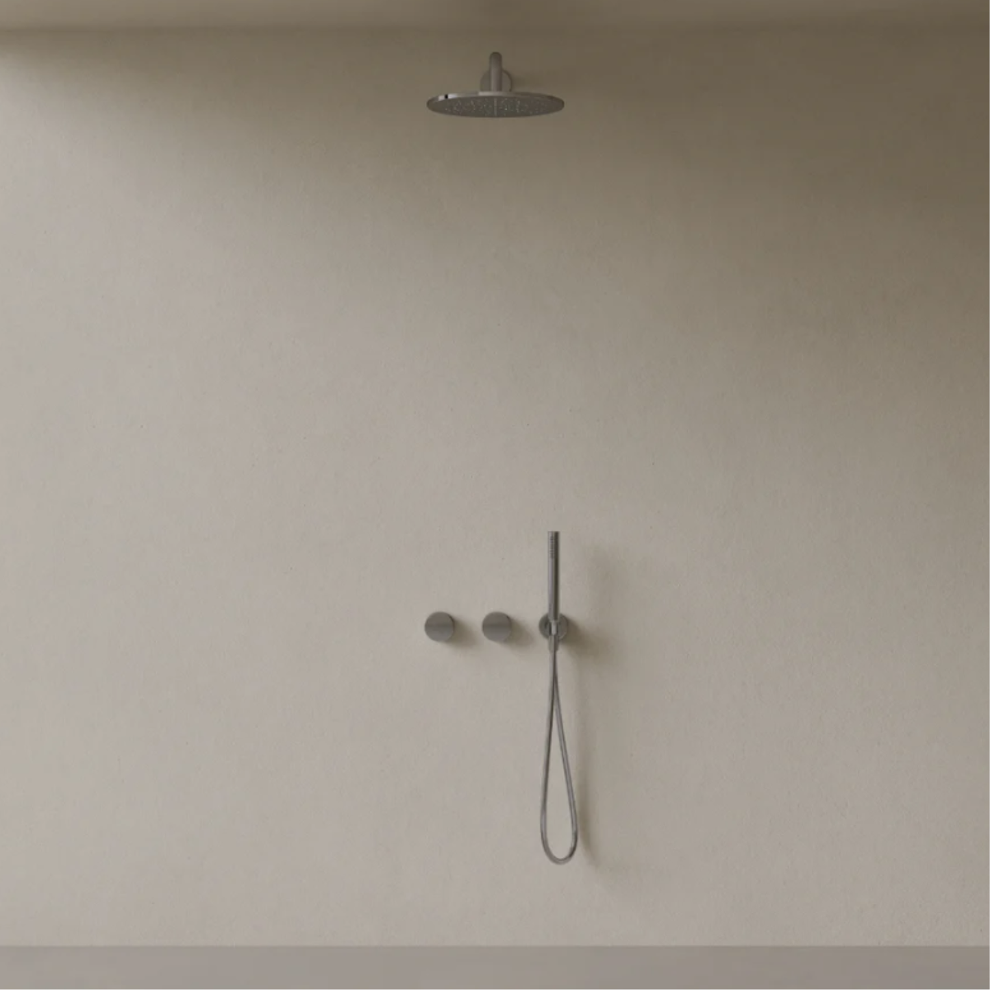 ELEMENTO BATH | THERMOSTATIC CURVED ARM RAINFALL SHOWER SYSTEM | $1,912.50 - $2,512.50