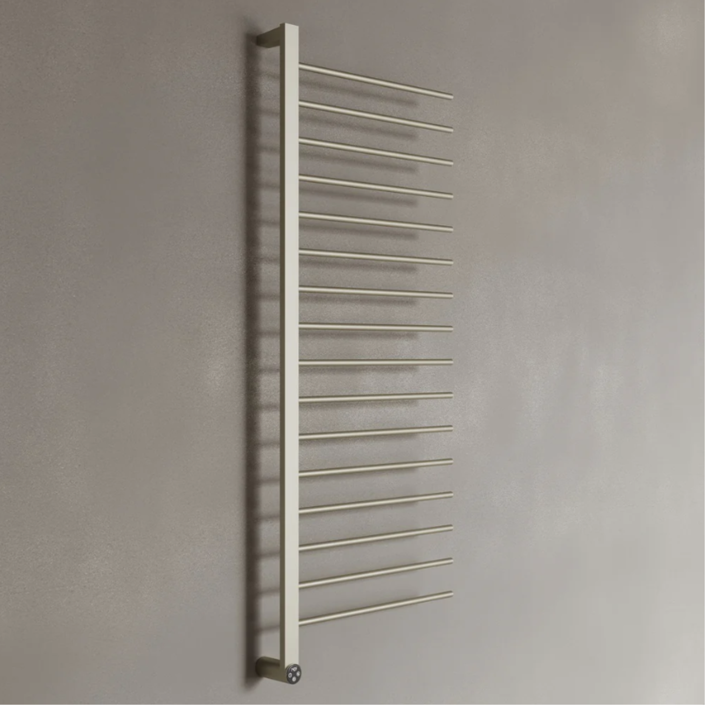 ELEMENTO BATH | WALL-MOUNTED 16 ROD HEATED TOWEL RACK WITH DIGITAL DISPLAY | $1,013.58 - $1,221.35