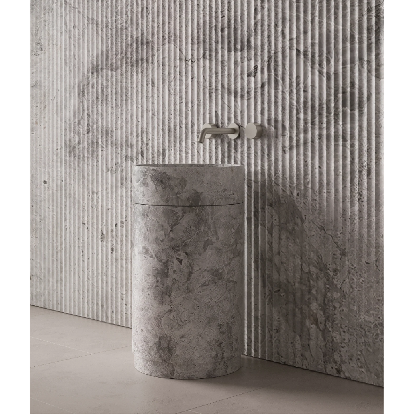 ELEMENTO BATH | ROTUNDI STONE PEDESTAL SINK | $5,348.75 - $10,945.00